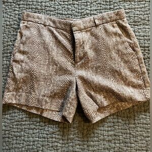 Banana Republic snake print shorts